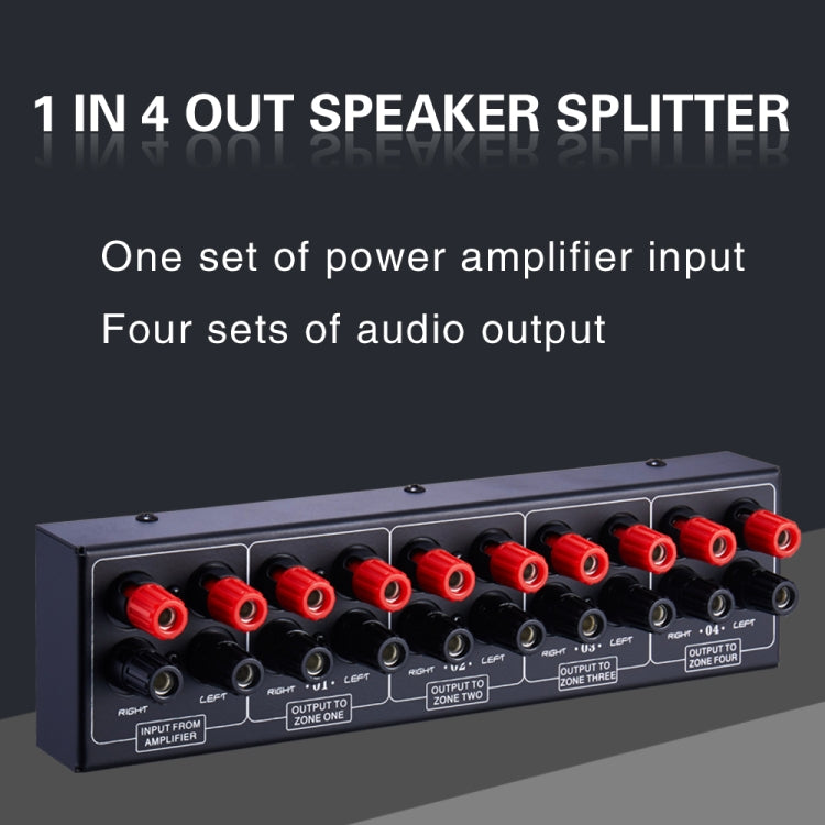 Distributore audio 1 ingresso e 4 uscite, fino a 300 W per canale - immagine 7