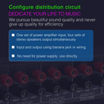 Distributore audio 1 ingresso e 4 uscite, fino a 300 W per canale - immagine 8