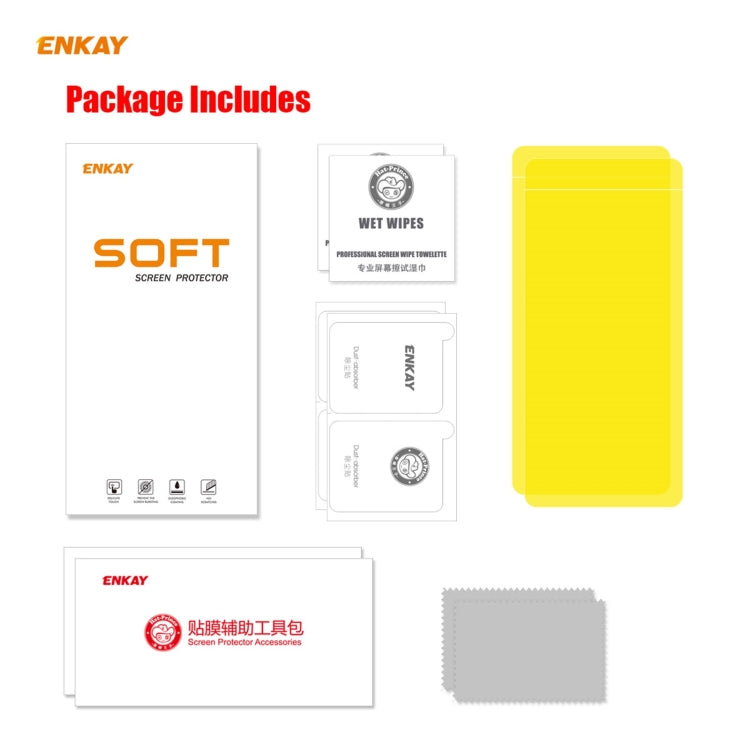 2 PZ ENKAY Hat-Prince 0.1mm 3D Full Screen Protector Pellicola idrogel a prova di esplosione, For Samsung Galaxy A52 5G, For Samsung Galaxy A72 5G, For Xiaomi Redmi 9T, For Xiaomi Redmi Note 9T, For Xiaomi Redmi K40 / K40 Pro / K40 Pro+