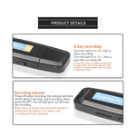 Registratore Vocale Digitale USB Portatile 32GB Ricaricabile