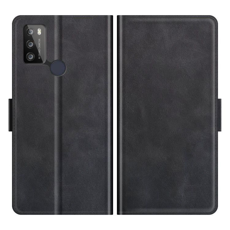 Per Alcatel 1S 2021/3L 2021 Custodia in pelle a vibrazione orizzontale con fibbia magnetica a doppio lato con supporto e slot per schede e portafoglio, For Alcatel 1S 2021/3L 2021