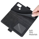 Per Alcatel 1S 2021/3L 2021 Custodia in pelle a vibrazione orizzontale con fibbia magnetica a doppio lato con supporto e slot per schede e portafoglio, For Alcatel 1S 2021/3L 2021