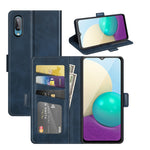 Custodia portafoglio in pelle per Samsung Galaxy A02 M02