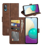 Custodia portafoglio in pelle per Samsung Galaxy A02 M02