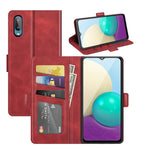 Custodia portafoglio in pelle per Samsung Galaxy A02 M02
