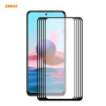 5 PZ ENKAY Hat-Prince Full Glue 0.26mm 9H 2.5D Pellicola a copertura totale in vetro temperato, For Redmi Note 10 / Note 10S, For Redmi Note 10 Pro / Note 10 Pro Max, For OnePlus 9 / 9R, For Huawei P50 (5 PCS)