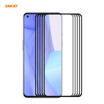 5 PZ ENKAY Hat-Prince Full Glue 0.26mm 9H 2.5D Pellicola a copertura totale in vetro temperato, For Redmi Note 10 / Note 10S, For Redmi Note 10 Pro / Note 10 Pro Max, For OnePlus 9 / 9R, For Huawei P50 (5 PCS)