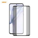 5 PZ ENKAY Hat-Prince Full Glue 0.26mm 9H 2.5D Pellicola a copertura totale in vetro temperato, For Redmi Note 10 / Note 10S, For Redmi Note 10 Pro / Note 10 Pro Max, For OnePlus 9 / 9R, For Huawei P50 (5 PCS)