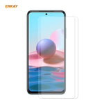 2 PZ ENKAY Hat-Prince 0.26mm 9H 2.5D Pellicola in vetro temperato con bordo curvo, For Redmi Note 10 / Note 10S, For Redmi Note 10 Pro / Note 10 Pro Max, For OnePlus 9 / 9R, For Huawei P50