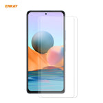 2 PZ ENKAY Hat-Prince 0.26mm 9H 2.5D Pellicola in vetro temperato con bordo curvo, For Redmi Note 10 / Note 10S, For Redmi Note 10 Pro / Note 10 Pro Max, For OnePlus 9 / 9R, For Huawei P50
