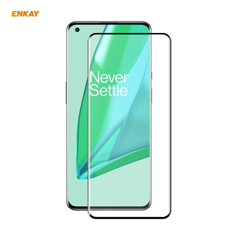 Per OnePlus 9 Pro ENKAY Hat-Prince 0.26mm 9H 3D Pellicola in vetro temperato curvo a schermo intero a prova di esplosione, 1 PCS, 2 PCS, 5 PCS