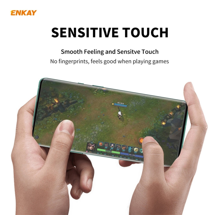 Per OnePlus 9 Pro ENKAY Hat-Prince 0.26mm 9H 3D Pellicola in vetro temperato curvo a schermo intero a prova di esplosione, 1 PCS, 2 PCS, 5 PCS