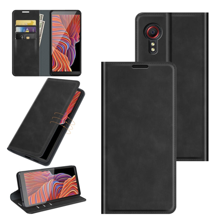 Custodia portafoglio in pelle per Samsung Galaxy Xcover 5