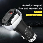 Caricabatterie auto USB-C PD 20W + QC3.0 38W