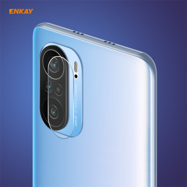 Hat-Prince ENKAY 0.2mm 9H 2.15D Proteggi pellicola in vetro temperato per fotocamera posteriore con bordo arrotondato, For Redmi K40 / K40 Pro / K40 Pro+, For Xiaomi Poco F3, For Redmi Note 10 Pro / Note 10 Pro Max, For Samsung Galaxy A52 / A72 (4G/5G)...