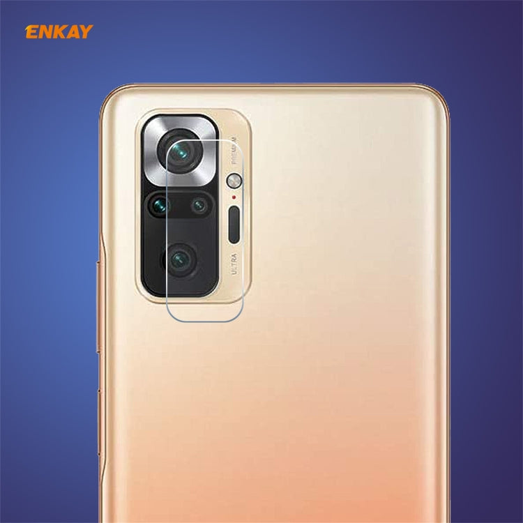 Hat-Prince ENKAY 0.2mm 9H 2.15D Proteggi pellicola in vetro temperato per fotocamera posteriore con bordo arrotondato, For Redmi K40 / K40 Pro / K40 Pro+, For Xiaomi Poco F3, For Redmi Note 10 Pro / Note 10 Pro Max, For Samsung Galaxy A52 / A72 (4G/5G)...