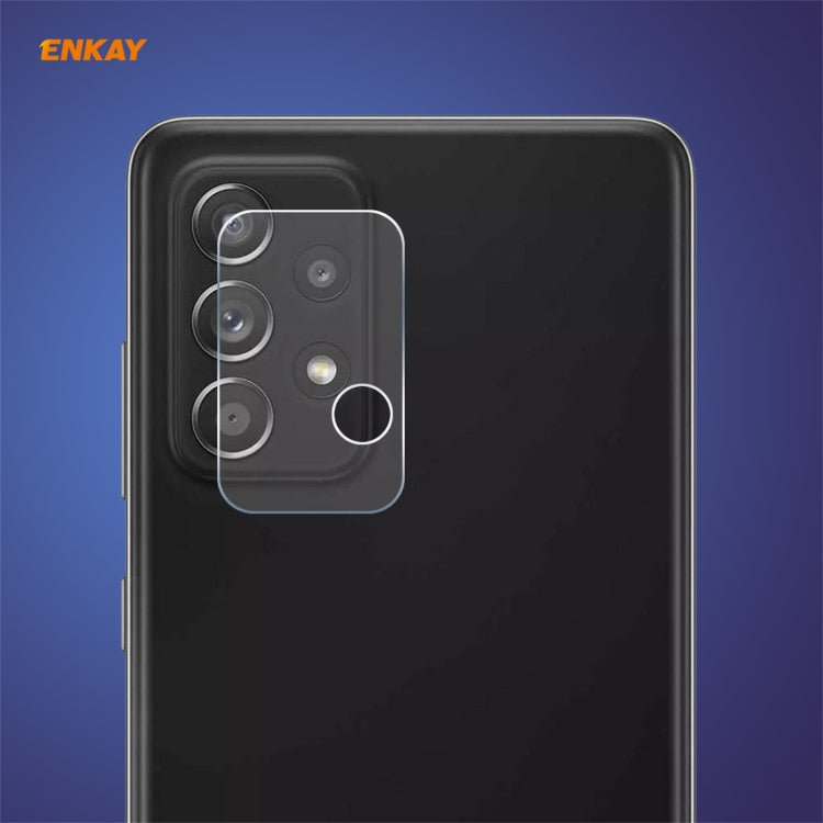Hat-Prince ENKAY 0.2mm 9H 2.15D Proteggi pellicola in vetro temperato per fotocamera posteriore con bordo arrotondato, For Redmi K40 / K40 Pro / K40 Pro+, For Xiaomi Poco F3, For Redmi Note 10 Pro / Note 10 Pro Max, For Samsung Galaxy A52 / A72 (4G/5G)...