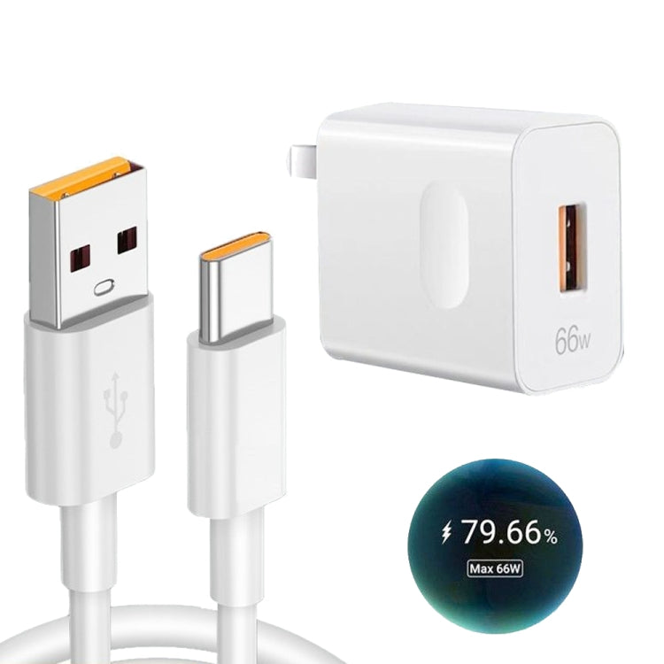 Caricabatterie da viaggio USB 66W con cavo Tipo C