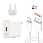 Caricabatterie USB 66W con cavo Tipo C e spina EU