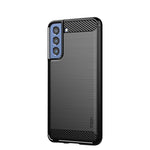Custodia morbida TPU fibra carbonio per Samsung Galaxy S21 FE
