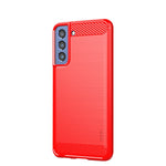 Custodia morbida TPU fibra carbonio per Samsung Galaxy S21 FE
