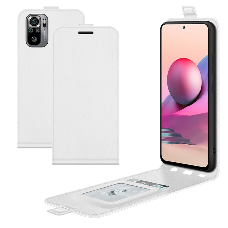 Per Xiaomi Redmi Note 10S R64 Texture Custodia protettiva in pelle a vibrazione verticale singola con slot per schede e cornice per foto, For Xiaomi Redmi Note 10S