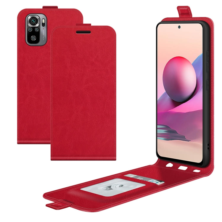 Per Xiaomi Redmi Note 10S R64 Texture Custodia protettiva in pelle a vibrazione verticale singola con slot per schede e cornice per foto, For Xiaomi Redmi Note 10S