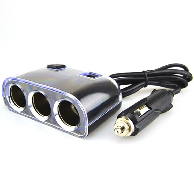 Adattatore splitter accendisigari auto 3 prese USB doppio