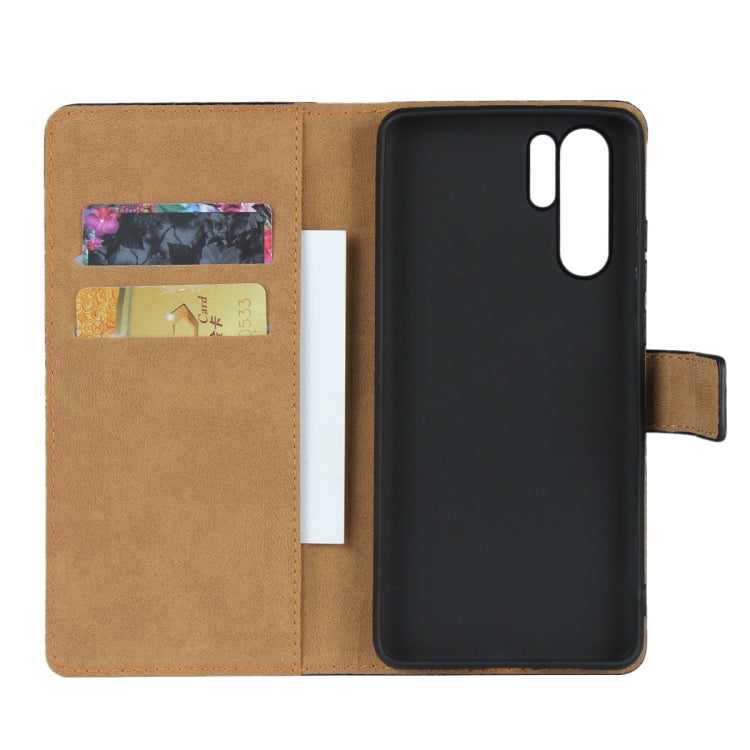 Fondina flip orizzontale in pelle per Huawei P30 Pro con chiusura magnetica e staffa e slot per schede e portafoglio, For Huawei P30 Pro