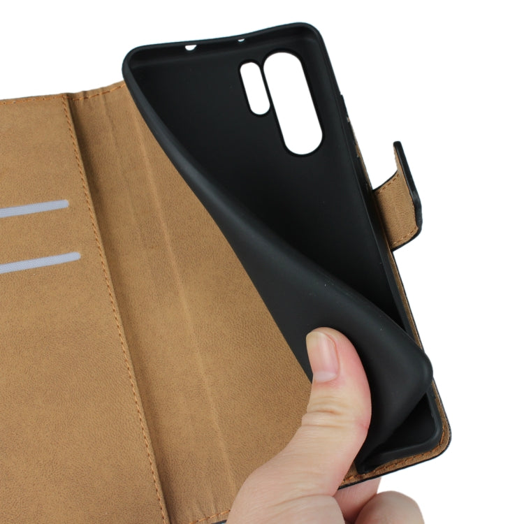 Fondina flip orizzontale in pelle per Huawei P30 Pro con chiusura magnetica e staffa e slot per schede e portafoglio, For Huawei P30 Pro