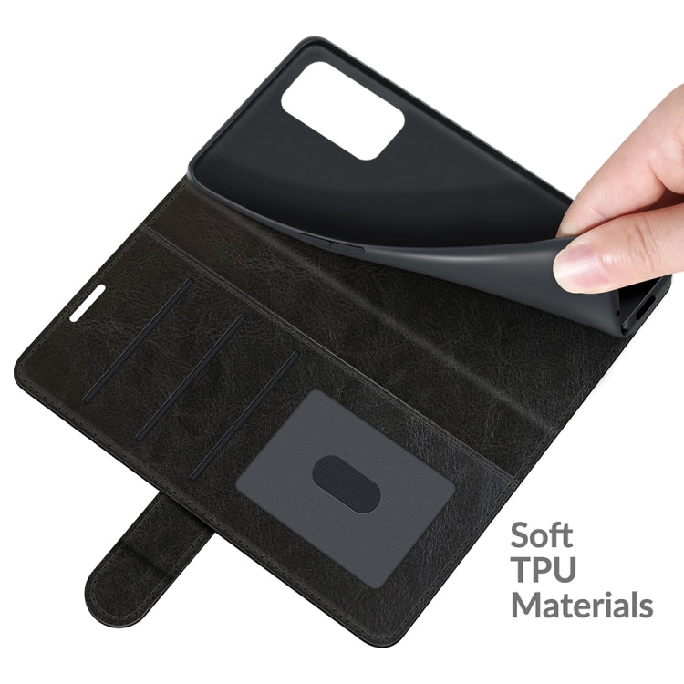 Per OnePlus 9 Pro R64 Texture Custodia protettiva a ribalta orizzontale singola con supporto e slot per schede e portafoglio e cornice per foto, For OnePlus 9 Pro