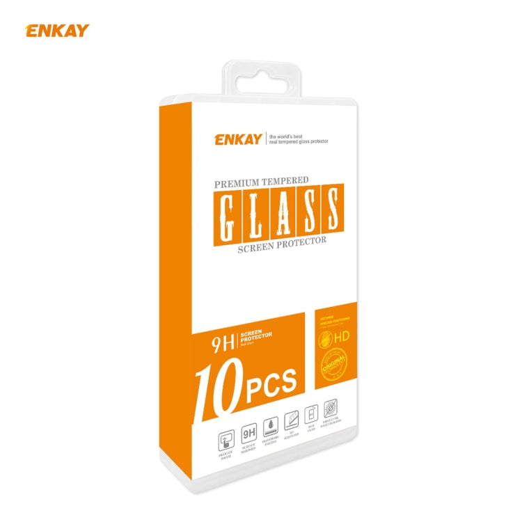 10 PZ ENKAY Hat-Prince Full Glue 0.26mm 9H 2.5D Pellicola a copertura totale in vetro temperato, For Sony Xperia 10 III(10 PCS), For Sony Xperia 1 III(10 PCS), For Motorola Moto G10 / G20 / G30(10 PCS), For Motorola Moto G100 / G 5G Plus(10 PCS)