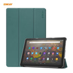 ENKAY Smart Case in pelle PU + plastica con supporto a tre pieghe per Amazon Fire HD 10/10 Plus (2021), For Amazon Fire HD 10 / 10 Plus (2021)