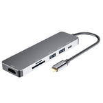 Hub multifunzione 6 in 1 USB C con HDMI e USB 3.0