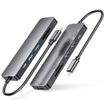 Hub multifunzione 6 in 1 USB C con HDMI e USB 3.0