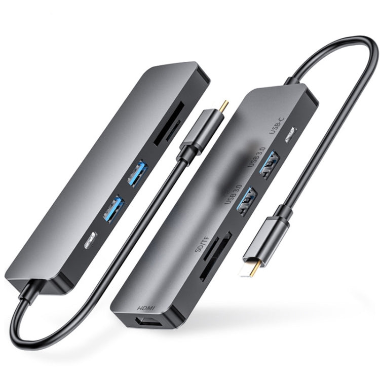 Hub multifunzione 6 in 1 USB C con HDMI e USB 3.0