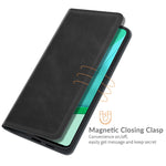 Per OnePlus 9 Pro Custodia in pelle con ventosa magnetica per affari retro-pelle con supporto, slot per carte e portafoglio, For OnePlus 9 Pro
