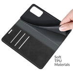 Per OnePlus 9 Pro Custodia in pelle con ventosa magnetica per affari retro-pelle con supporto, slot per carte e portafoglio, For OnePlus 9 Pro
