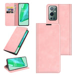 Per OnePlus 9 Pro Custodia in pelle con ventosa magnetica per affari retro-pelle con supporto, slot per carte e portafoglio, For OnePlus 9 Pro