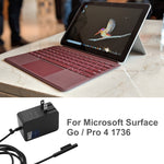Caricabatterie 24W 15V 1,6A per Microsoft Surface Go e Pro 4