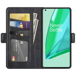 Per OnePlus 9 Pro Custodia in pelle a vibrazione orizzontale con fibbia magnetica a doppio lato con supporto, slot per schede e portafoglio, For OnePlus 9 Pro