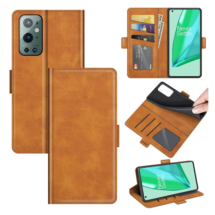 Per OnePlus 9 Pro Custodia in pelle a vibrazione orizzontale con fibbia magnetica a doppio lato con supporto, slot per schede e portafoglio, For OnePlus 9 Pro