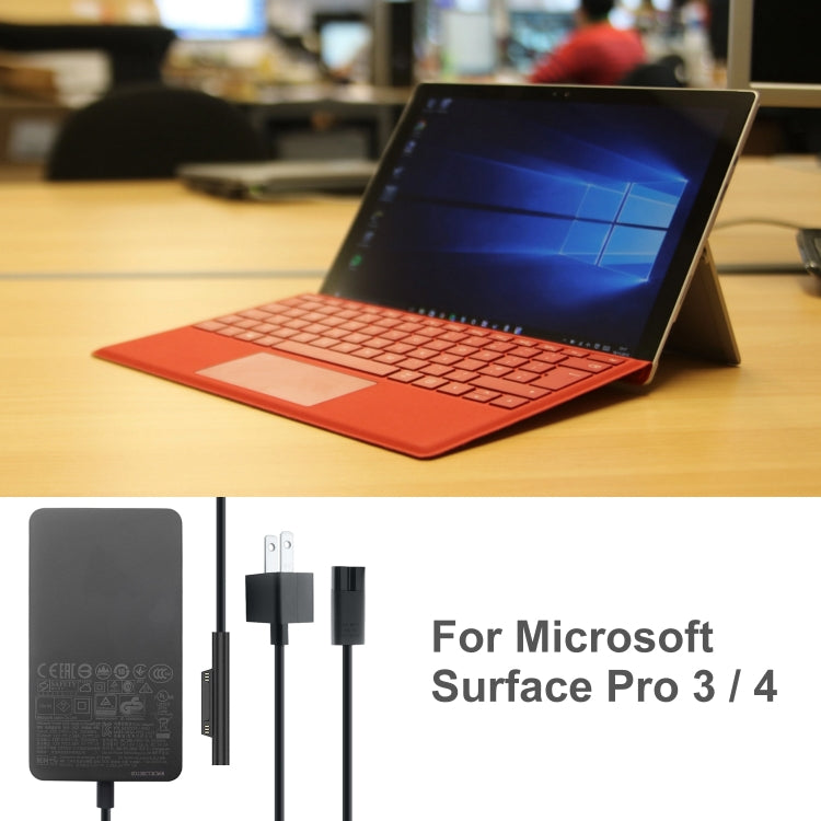 Caricabatterie 36W 12V 2,58A per Microsoft Surface Pro 3/4