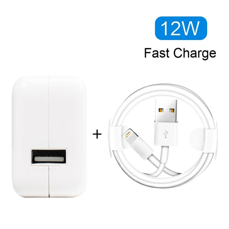 Caricatore USB 12W con cavo dati per iPhone iPad iPod