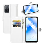 Per OPPO A55 5G Litchi Texture Custodia protettiva a vibrazione orizzontale con supporto e slot per schede e portafoglio, For OPPO A55 5G