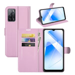Per OPPO A55 5G Litchi Texture Custodia protettiva a vibrazione orizzontale con supporto e slot per schede e portafoglio, For OPPO A55 5G