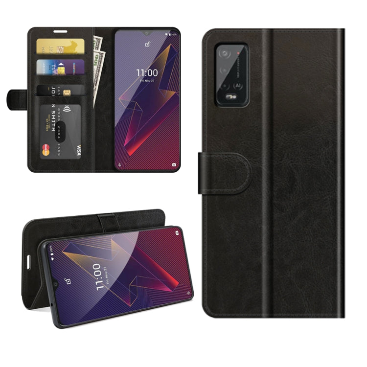 Per Wiko Power U20 R64 Texture Custodia protettiva a vibrazione orizzontale singola con supporto e slot per schede e portafoglio e cornice per foto, For Wiko Power U20