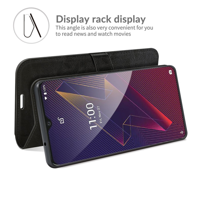 Per Wiko Power U20 R64 Texture Custodia protettiva a vibrazione orizzontale singola con supporto e slot per schede e portafoglio e cornice per foto, For Wiko Power U20