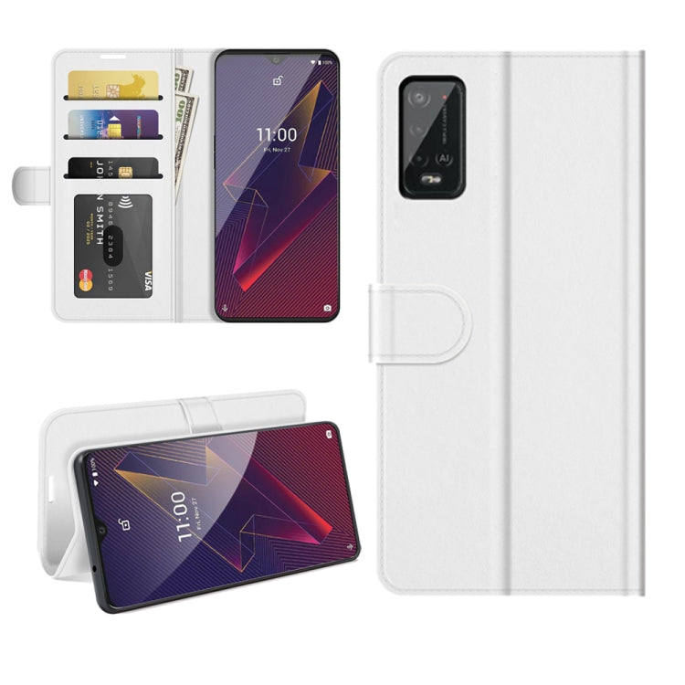 Per Wiko Power U20 R64 Texture Custodia protettiva a vibrazione orizzontale singola con supporto e slot per schede e portafoglio e cornice per foto, For Wiko Power U20