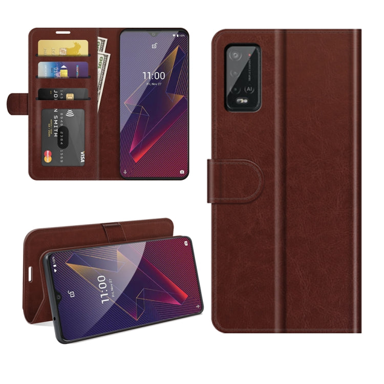 Per Wiko Power U20 R64 Texture Custodia protettiva a vibrazione orizzontale singola con supporto e slot per schede e portafoglio e cornice per foto, For Wiko Power U20